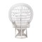 Bali & Pari Kallima Modern Bohemian White Natural Rattan Peacock Chair 242-13598-ZORO - alternate 2